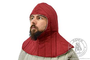 Ubiory bojowe - Medieval Market, A quilted hood